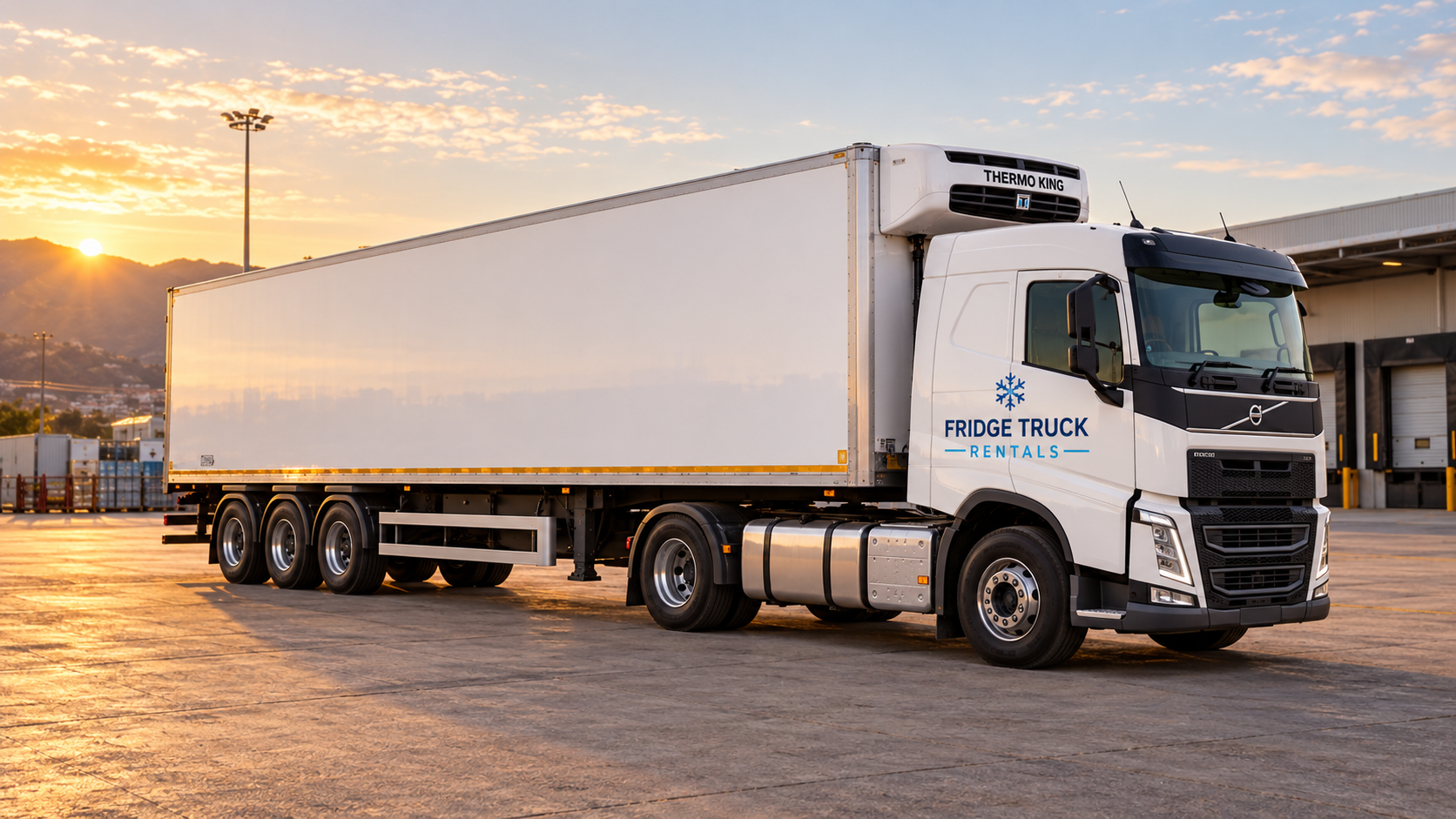 28 ton refrigerated triaxle truck for commercial cold-chain transport